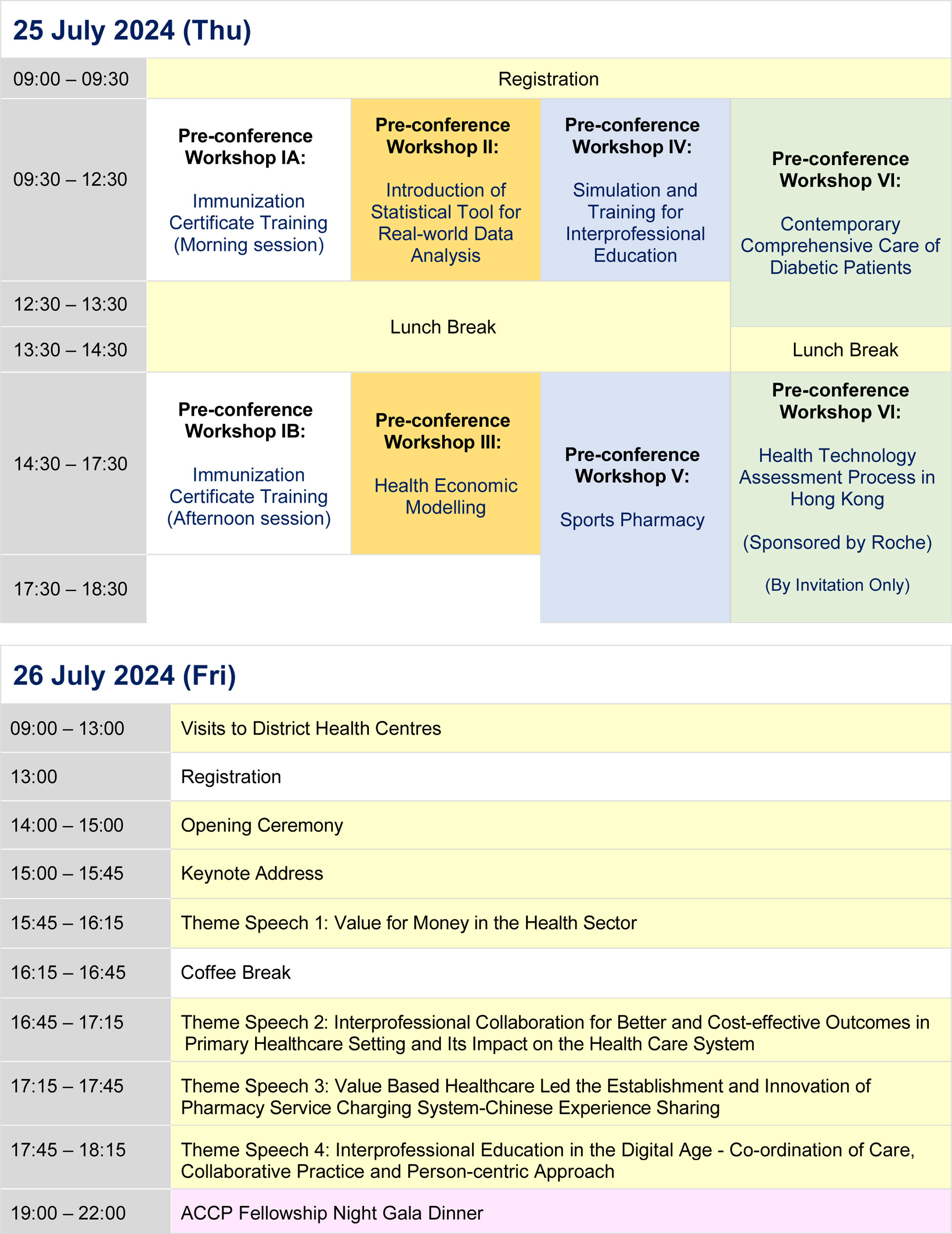 ACCP 2024 Programme at a Glance